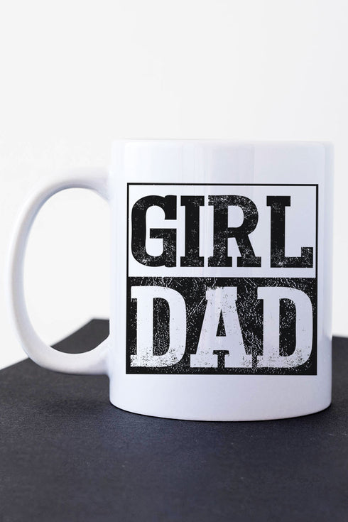 Girl Dad White Mug