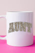 Arched Aunt Leopard White Mug