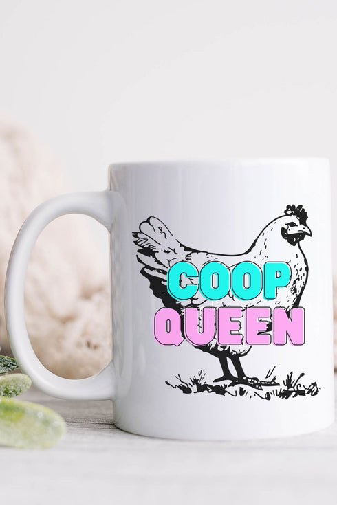 Coop Queen White Mug