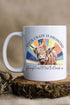 Floral Crazy Cow White Mug