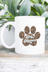Leopard Paw Dog Mama White Mug