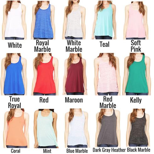 Bella+Canvas Women's Flowy Racerback Tank *Personalize It