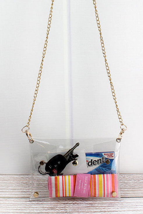 Clear Crossbody Clutch