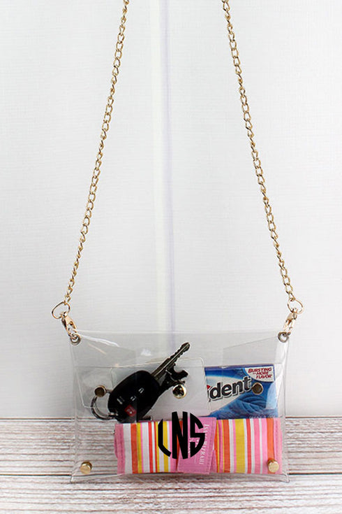 Clear Crossbody Clutch