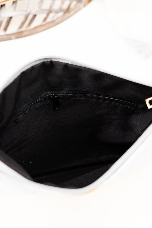 Boat Weekend Blue Denim Crossbody Clutch