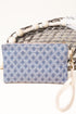 Diamond Bluff Blue Wristlet Pouch