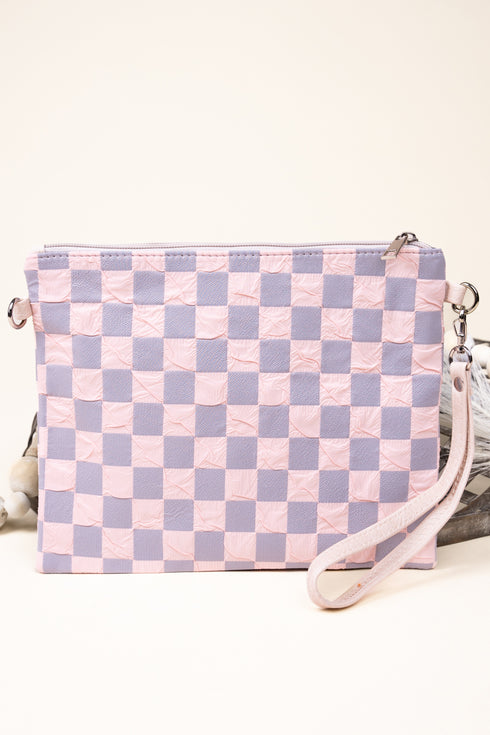 Charlotte Charm Crossbody Clutch, Pink