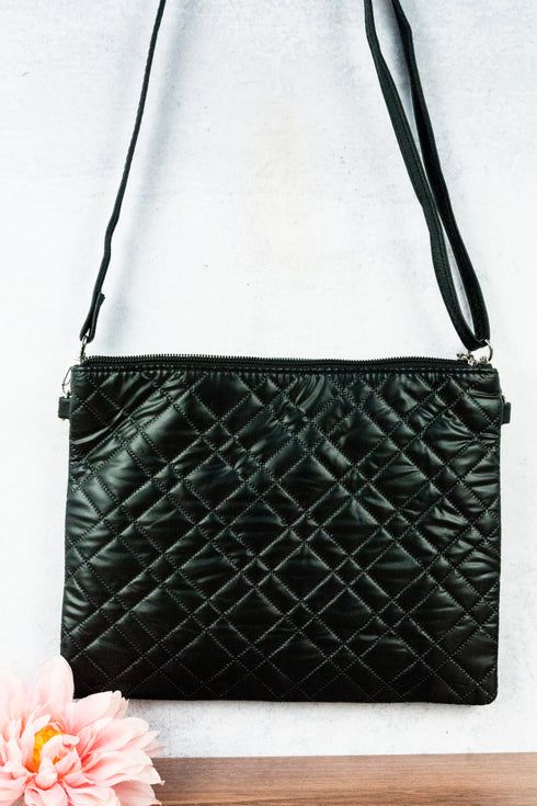 The Verona Crossbody Clutch, Black