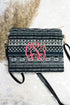 Nordic Winter Crossbody Clutch, Black
