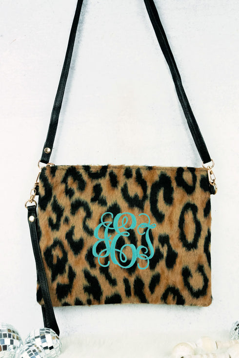 Panther Valley Crossbody Clutch, Brown