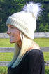 Cortina Colorblock Pom Pom Beanie, Gray