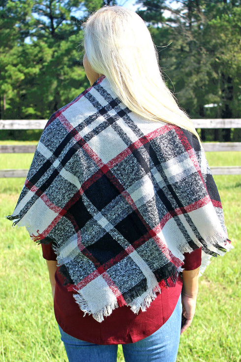 Keystone Resort Blanket Scarf, Black