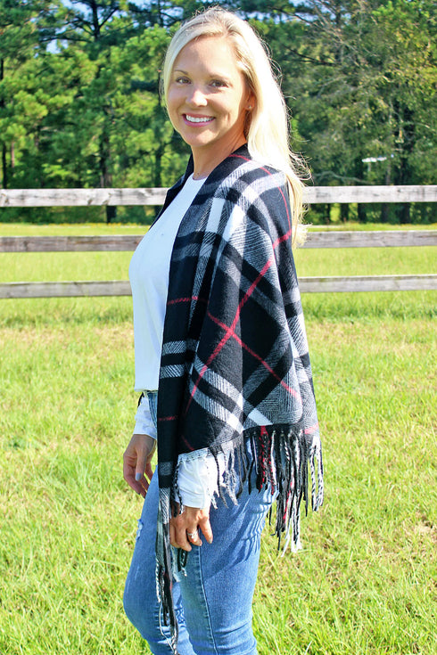 Elk Mountain Triangle Scarf, Black