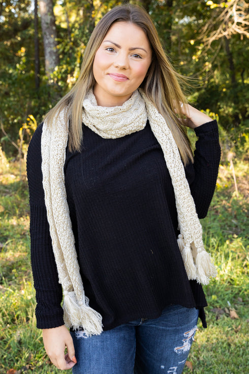 East Coast Chill Scarf, Ivory