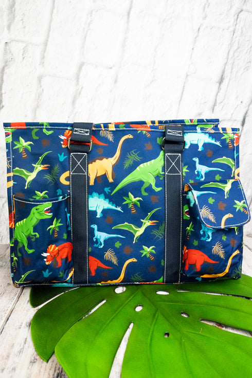 Dino-Mite Utility Tote with Navy Trim