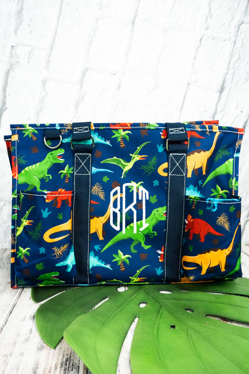 Dino-Mite Utility Tote with Navy Trim