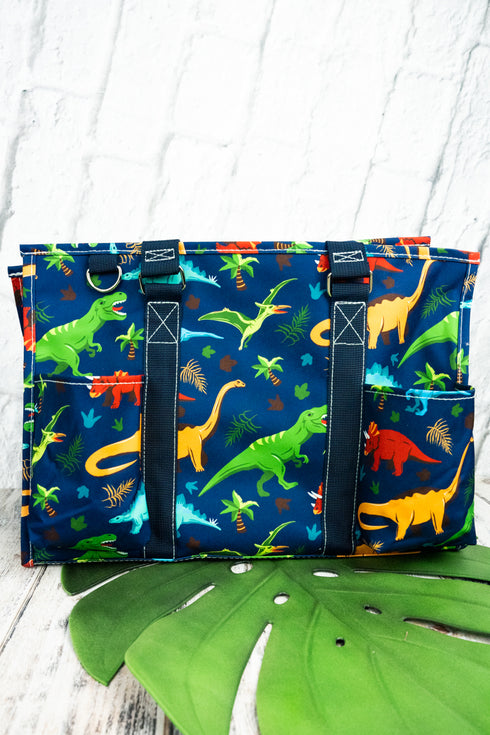 Dino-Mite Utility Tote with Navy Trim