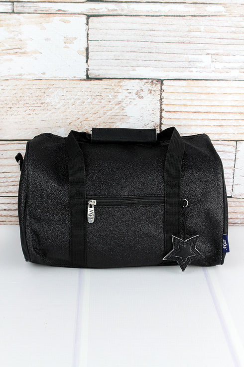 Black Glitz & Glam Petite Duffle Bag 12"