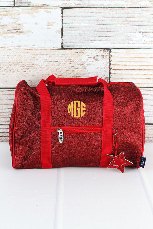 Red Glitz & Glam Petite Duffle Bag 12"
