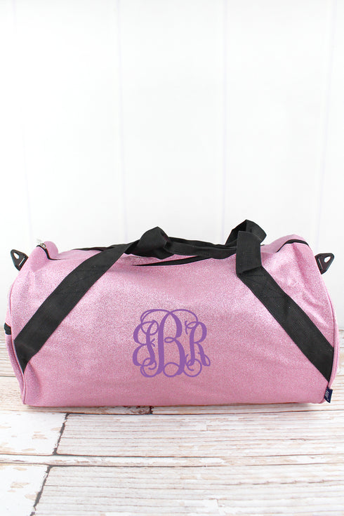 Pink Glitz & Glam Barrel Duffle Bag 18"