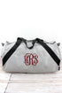 Silver Glitz & Glam Barrel Duffle Bag 18"