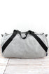 Silver Glitz & Glam Barrel Duffle Bag 18"