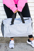 Silver Glitz & Glam Duffle Bag with Shoe Compartment