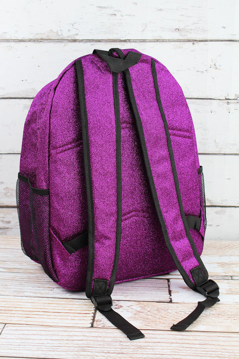 Purple Glitz & Glam Large Backpack