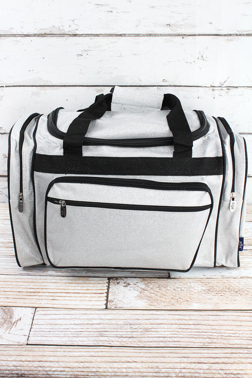 Silver Glitz & Glam Duffle Bag 20"