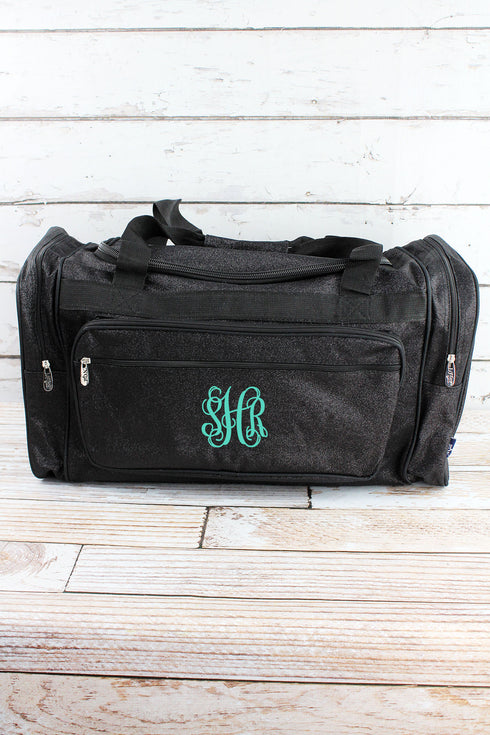Black Glitz & Glam Duffle Bag 23"