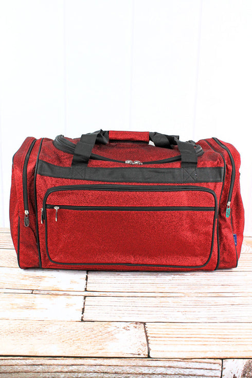 Red Glitz & Glam Duffle Bag 23"