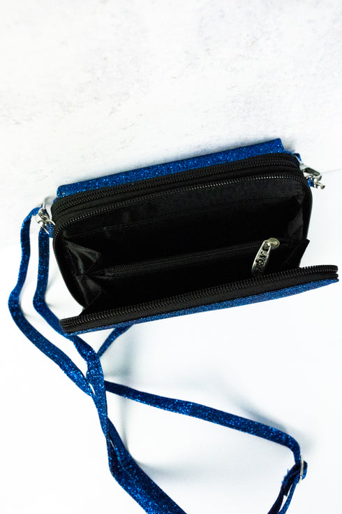Royal Glitz & Glam Crossbody Organizer Clutch