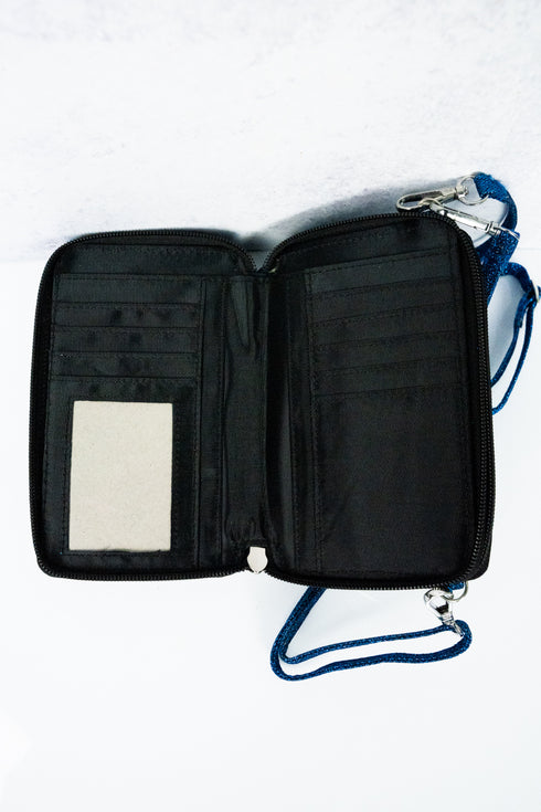 Royal Glitz & Glam Crossbody Organizer Clutch