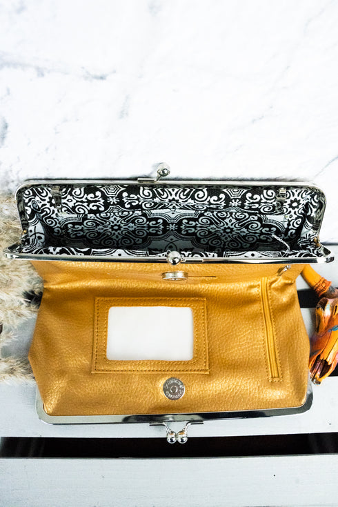 Twice as Nice Clutch Wallet in Bronze