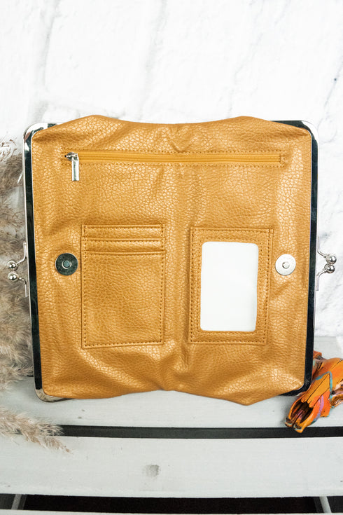 Twice as Nice Clutch Wallet in Bronze