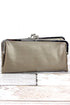 Twice as Nice Clutch Wallet in Dark Silver