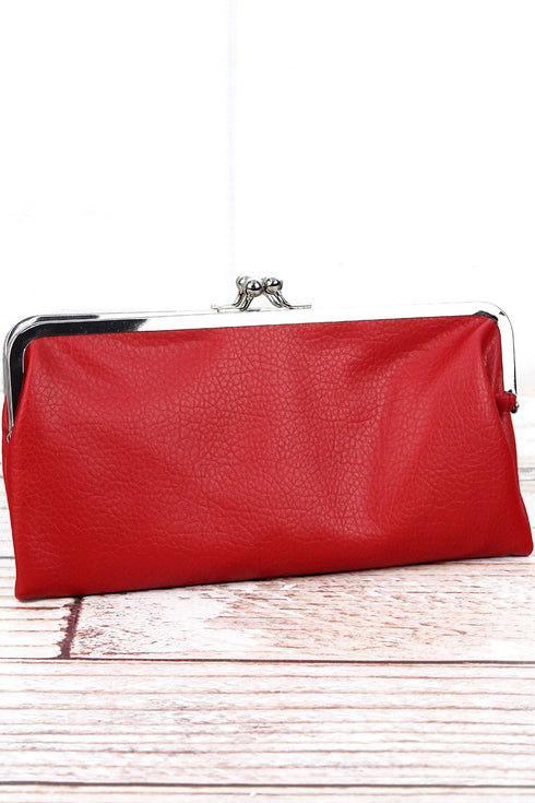 Twice as Nice Clutch Wallet in Red