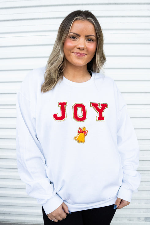 Joy Chenille Patch Unisex NuBlend Crew Sweatshirt