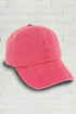 Washed Hot Pink Baseball Cap