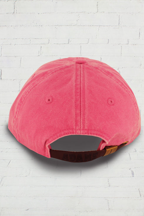 Washed Hot Pink Baseball Cap