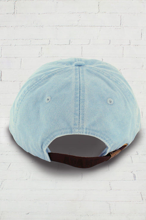 Washed Light Blue Baseball Cap