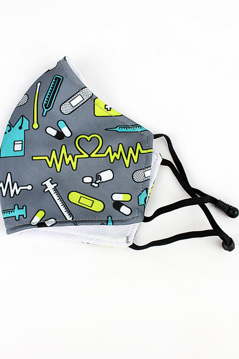 Nurse Life Two-Layer Fashion Face Mask