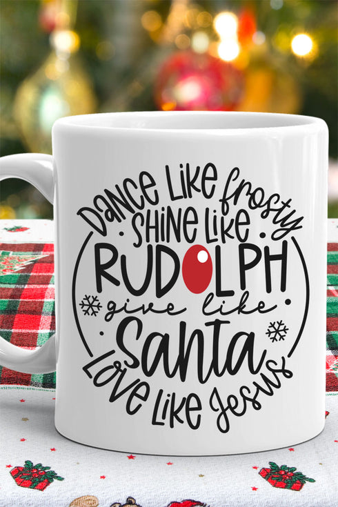 Give Like Santa White Mug