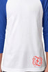 Next Level Youth 3/4 Sleeve Raglan, Royal/White *Personalize It