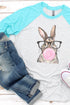 Bubblegum Bunny Tri-Blend Unisex 3/4 Raglan