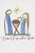 Come Let Us Adore Nativity Tri-Blend Unisex 3/4 Raglan