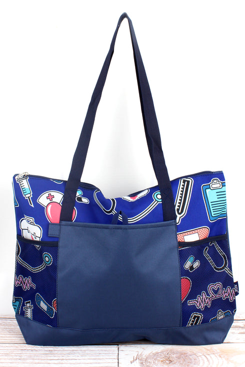 Nurse Love Pocket Tote Bag