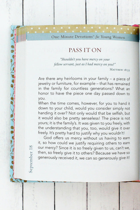 One-Minute Devotions for Young Women by Mallory Larsen