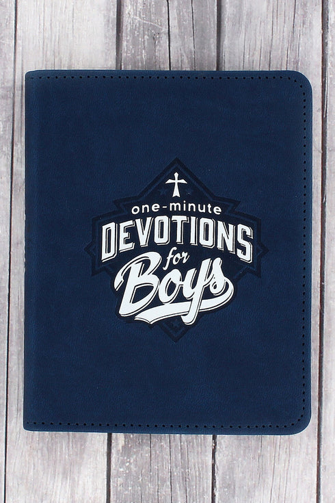 One-Minute Devotions For Boys LuxLeather Book by Jayce O'Neal
