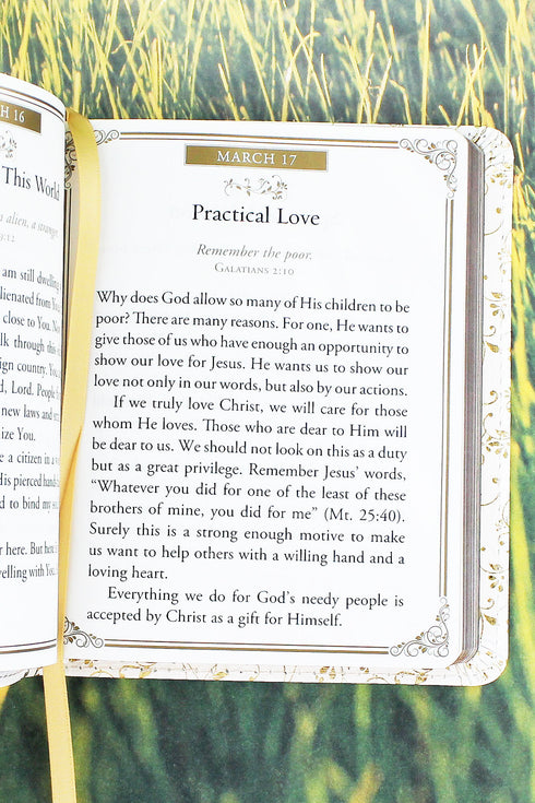 One-Minute Devotions - Morning by Morning LuxLeather Book